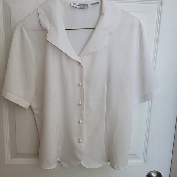 Vintage short sleeve blouse - Picture 1 of 8